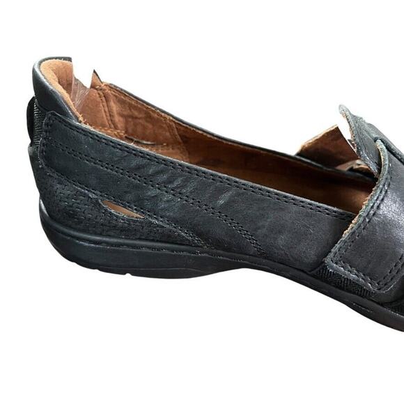 Cobb Hill Womens Womens Black Leather Loafers Flats Comfort Shoes Round Toe 10 - Picture 6 of 16